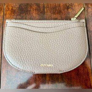 Cuyana Taupe Crescent Wallet